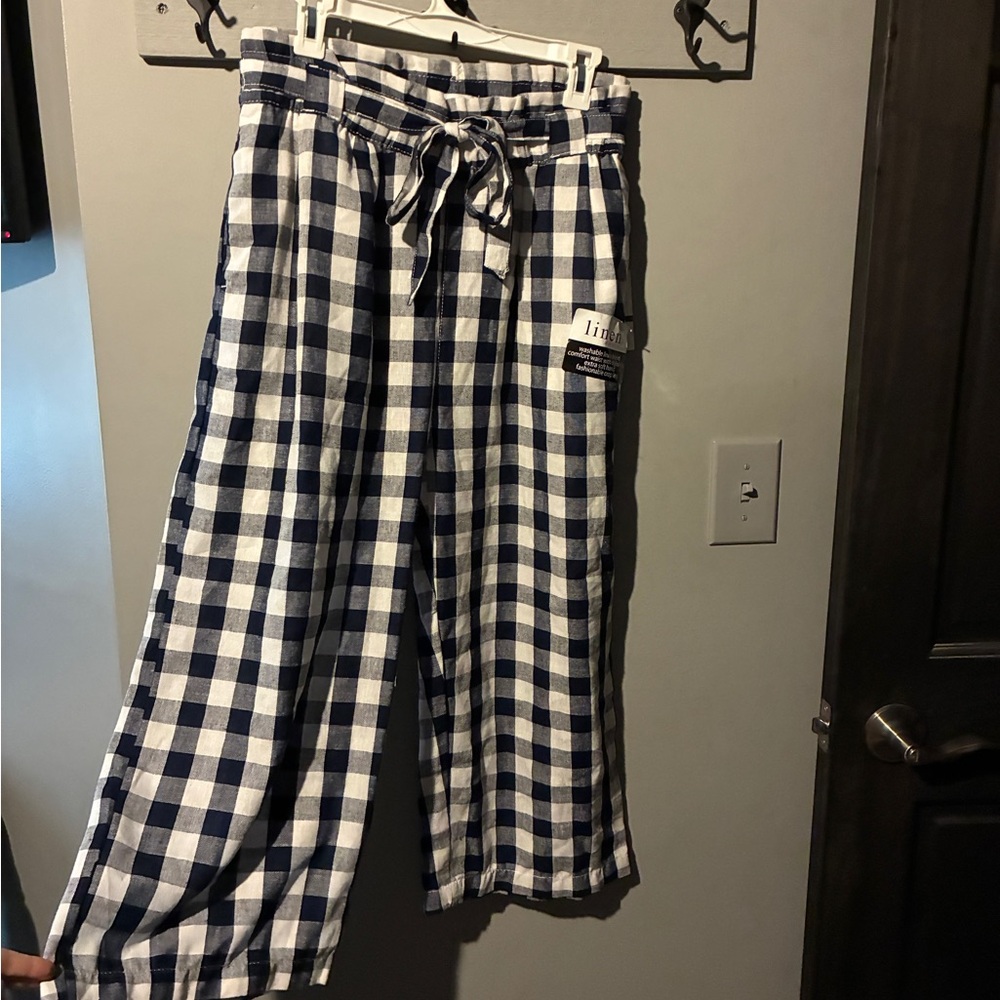 NWT Navy Linen Pants